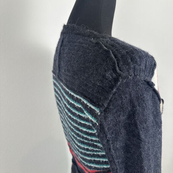 D.E.P.T. Cardigan Women Large (Fits like A Small) Wool Blend Open Front Sweater - Picture 13 of 16